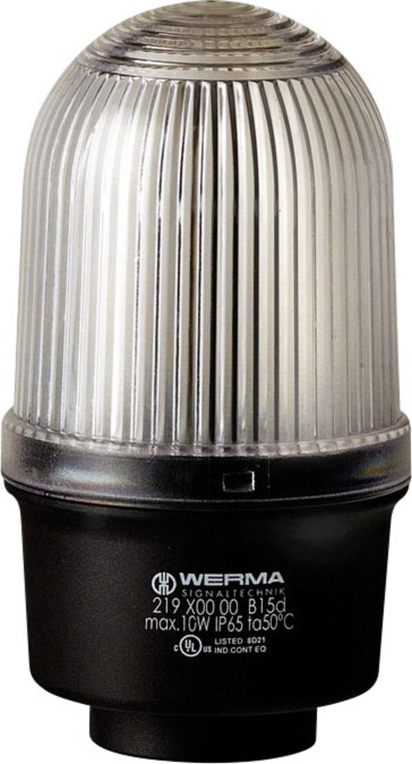 Werma Signaltechnik Signaallamp  219.400.00 219.400.00  Wit Continu licht 12 V/AC, 12 V/DC, 24 V/AC, 24 V/DC, 48 V/AC, 48 V/DC, 110 V/AC, 230 V/AC