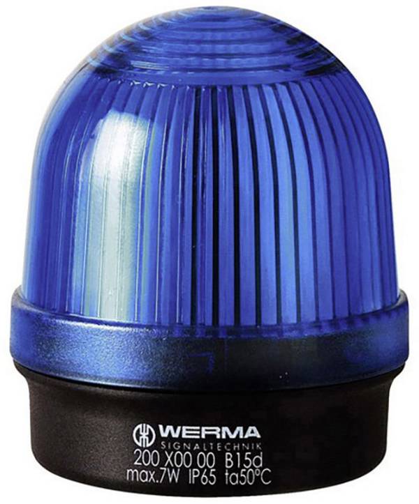 Werma Signaltechnik Signaallamp  200.500.00 200.500.00  Blauw Continu licht 12 V/AC, 12 V/DC, 24 V/AC, 24 V/DC, 48 V/AC, 48 V/DC, 110 V/AC, 230 V/AC