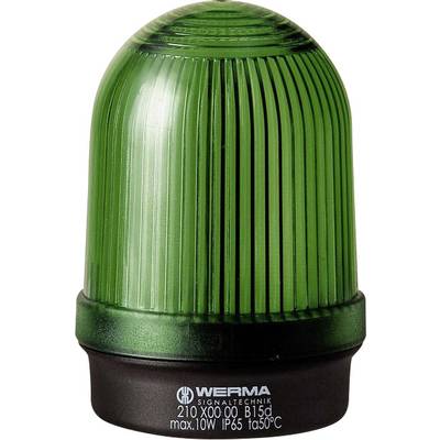 Werma Signaltechnik Signaallamp  210.200.00 210.200.00  Groen Continulicht 12 V/AC, 12 V/DC, 24 V/AC, 24 V/DC, 48 V/AC, 