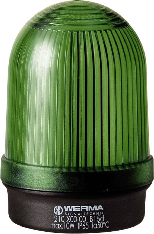 Werma Signaltechnik Signaallamp  210.200.00 210.200.00  Groen Continu licht 12 V/AC, 12 V/DC, 24 V/AC, 24 V/DC, 48 V/AC, 48 V/DC, 110 V/AC, 230 V/AC