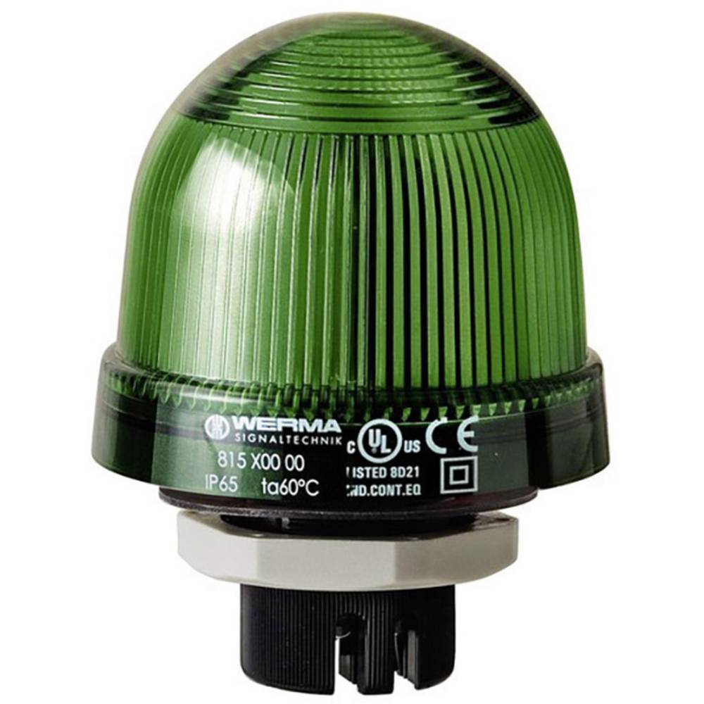 Werma Signaltechnik Signaallamp 815.200.00 815.200.00 Groen Flitslicht 12 V/AC, 12 V/DC, 24 V/AC, 24 V/DC, 48 V/AC, 48 V/DC, 110 V/AC, 230 V/AC