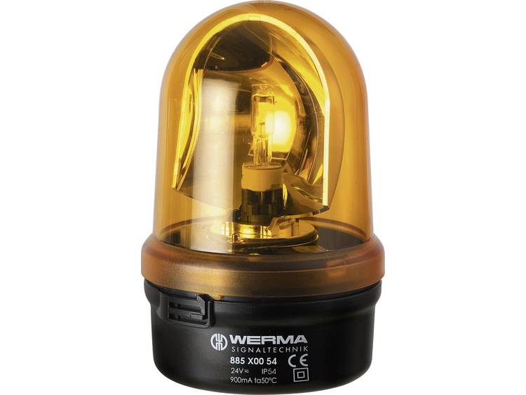 Werma Signaltechnik 885.300.75 Draaispiegellamp BM 885 24 V DC-AC Stroomverbruik 1 A Kleur Geel Veil