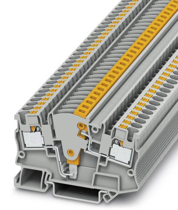 Phoenix Contact 3212139 Scheidingsklem 6.2 mm Snelaansluiting Grijs 50 stuk(s)