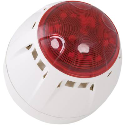 ComPro Combi-signaalgever LED Chiasso Razor Rood Flitslicht, Continugeluid 12 V/DC, 24 V/DC 100 dB