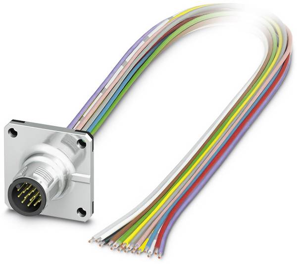Phoenix Contact 1441723 Sensor/actuator inbouwconnector M12 Aantal polen (sensoren): 17 Stekker, inbouw 0.50 m 1 stuk(s)