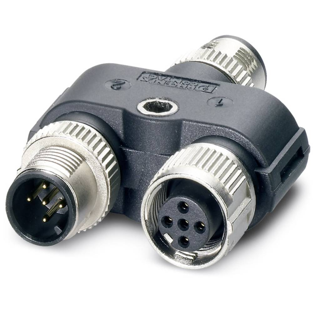 Phoenix Contact 1438079 Sensor/actuator verdeler en adapter M12 Aantal polen: 5 Adapter, Y-vorm 5 stuk(s)