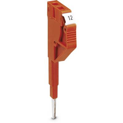 Rode zekeringssteker gemarkeerd met het getal '12'. Gebruikt voor elektrische zekeringen, met geïsoleerde handgreep voor eenvoudige bediening.