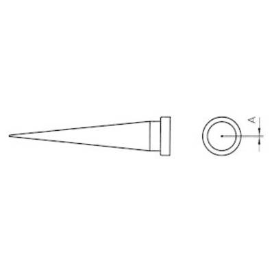 Weller LT-1L Soldeerpunt Langwerpige, conische vorm Grootte soldeerpunt 0.2 mm Lengte soldeerpunt: 26 mm Inhoud: 1 stuk(