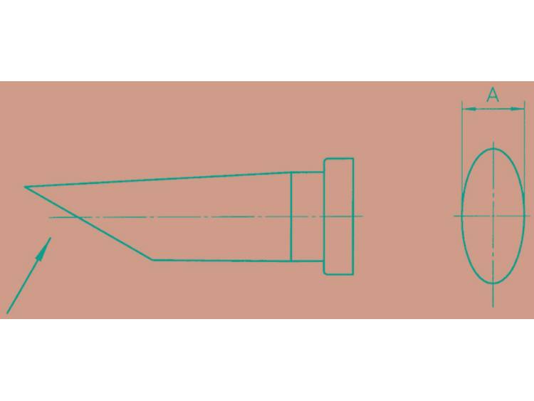 Weller LT-CC Soldeerpunt Ronde vorm, lang, afgeschuind Grootte soldeerpunt 3.2 mm