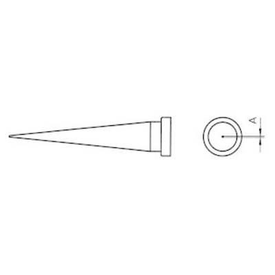 Weller LT-S Soldeerpunt Langwerpige, conische vorm Grootte soldeerpunt 0.4 mm  Inhoud: 1 stuk(s)