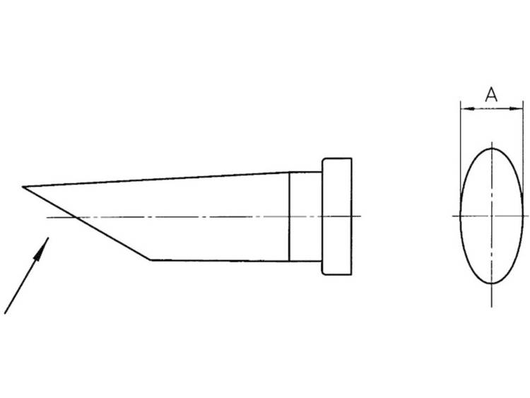 Weller LT-BB Soldeerpunt Ronde vorm, lang, afgeschuind Grootte soldeerpunt 2.4 mm