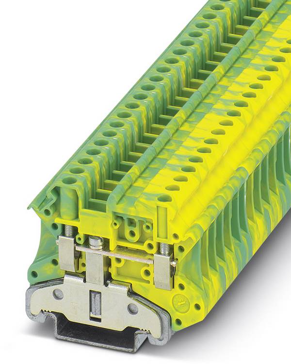 Phoenix Contact 3046207 Doorgangsserieklem 6.2 mm Schroeven Groen, Geel 50 stuk(s)