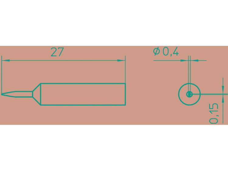 Weller XNT 1SC Soldeerpunt Beitelvorm Grootte soldeerpunt 0.4 mm Lengte soldeerpunt 27 mm