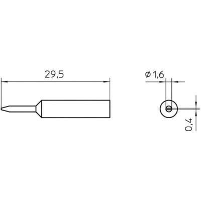 Weller XNT 6 Soldeerpunt Beitelvorm Grootte soldeerpunt 1.6 mm Lengte soldeerpunt: 30 mm Inhoud: 1 stuk(s)