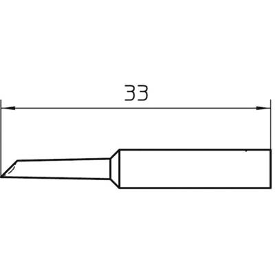Weller XNT GW Soldeerpunt Afgeschuind 45° Grootte soldeerpunt 2 mm Lengte soldeerpunt: 33 mm Inhoud: 1 stuk(s)