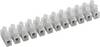 TRU COMPONENTS 589022 Kroonsteen Flexibel: 2.5-6 mm² Massief: 2.5-6 mm² Aantal polen: 12 10 stuk(s) Wit