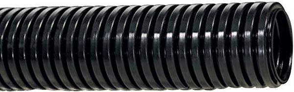 HellermannTyton 166-11204 HG-LW21 Beschermslang (ribbelslang) Zwart  16.70 mm  per meter