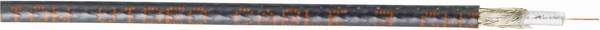 Belden 179DT 0101000 Coaxkabel Buitendiameter: 2.60 mm RG179   Zwart per meter
