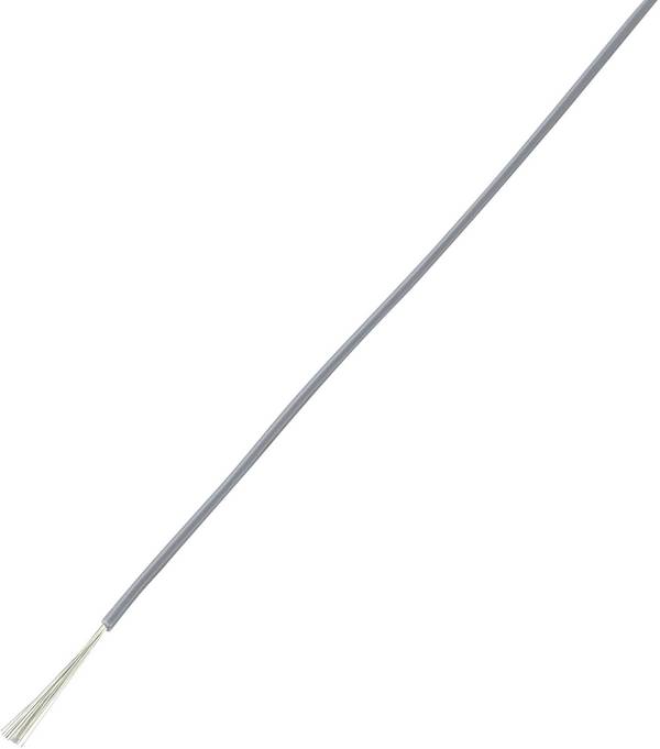TRU COMPONENTS 1566849 Draad LiY 1 x 0.14 mm² Grijs 100 m