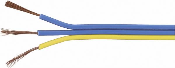 TRU COMPONENTS 1567055 Draad 3 x 0.14 mm² Blauw, Geel 25 m