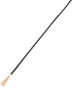 TRU COMPONENTS 1570948 Draad LiY 1 x 0.22 mm² Zwart 100 m