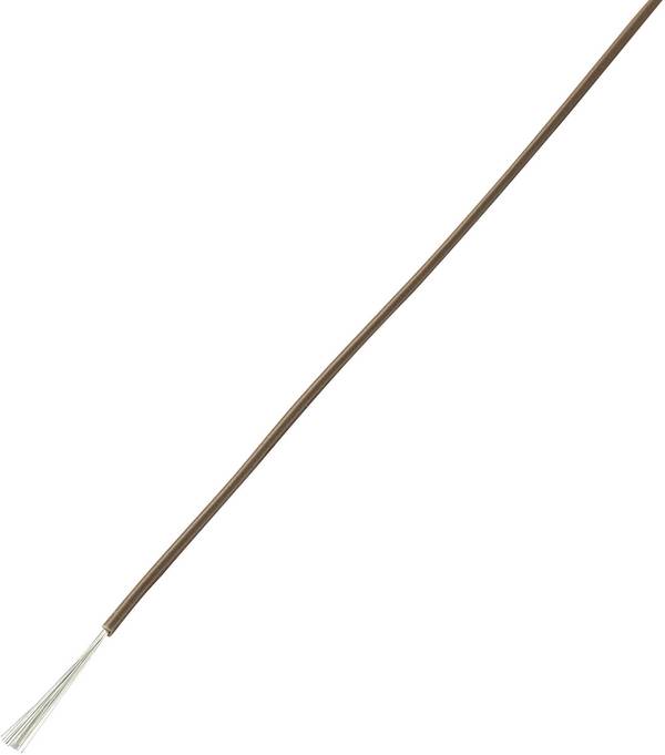 TRU COMPONENTS 1564667 Draad LiFY 1 x 0.75 mm² Bruin 25 m