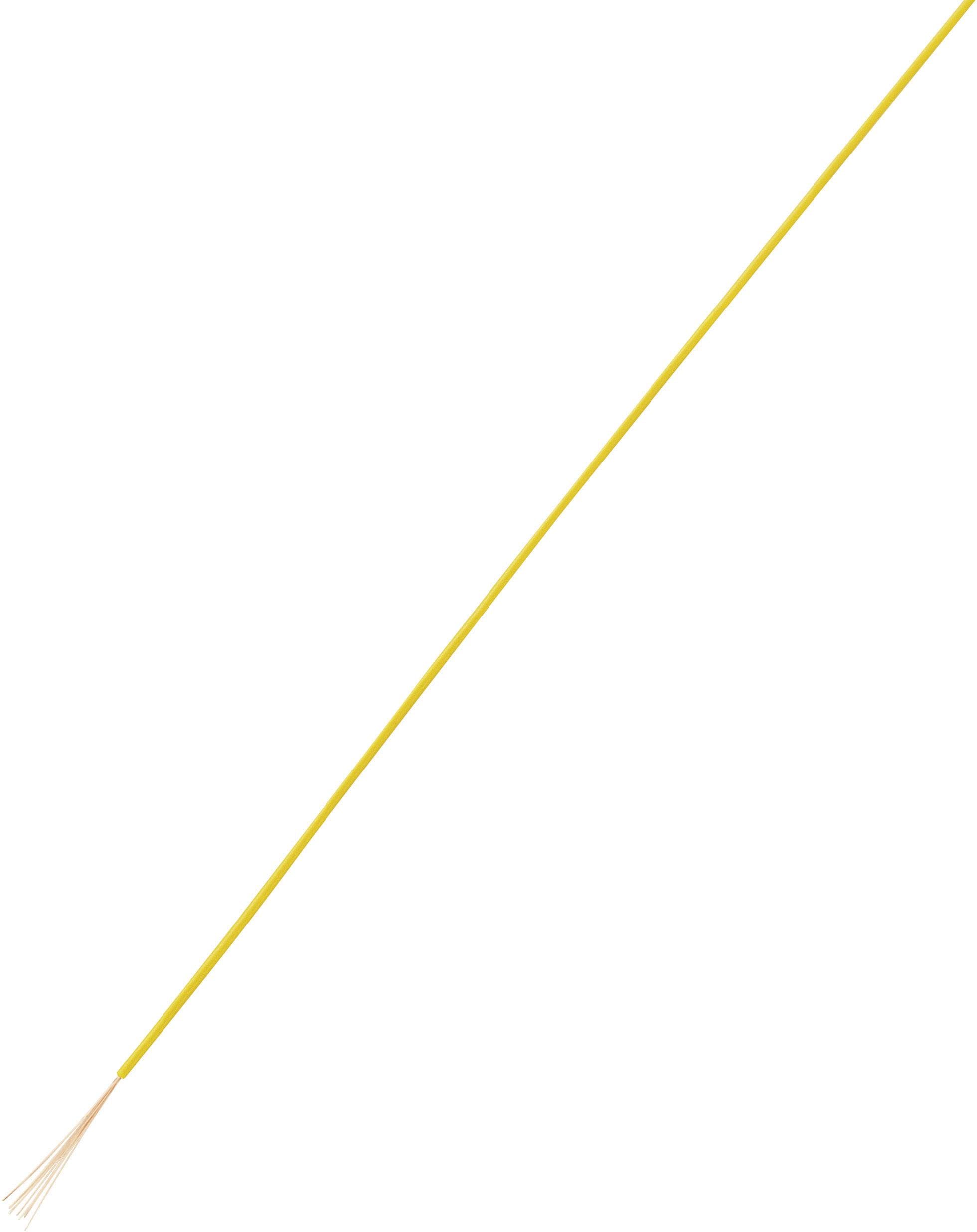 TRU COMPONENTS 1567813 Draad LiFY 1 x 0.25 mm² Geel 100 m
