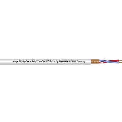 Sommer Cable 200-0006 Microfoonkabel  2 x 0.22 mm² Grijs per meter