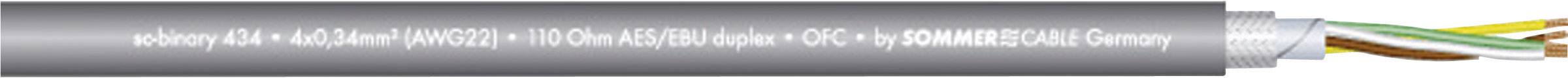 Sommer Cable 540-0056 Digitale kabel 4 x 0.34 mm² + 4 x 0.34 mm² Grijs per meter