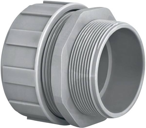 HellermannTyton 166-40707 PSR40-S-M40 Slangbevestiging Grijs M40 35.40 mm Recht 1 stuk(s)