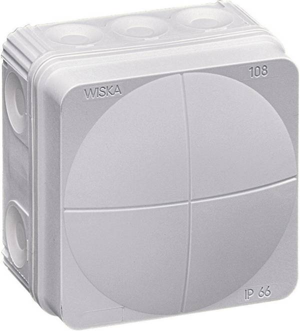 Wiska Combi 108/leer Aftakkast (l x b x h) 76 x 76 x 51 mm Grijs-wit (RAL 7035) IP66 1 stuk(s)