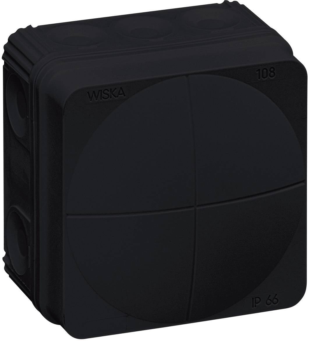 Wiska Combi 108/leer/S Aftakkast (l x b x h) 76 x 76 x 51 mm Zwart IP66 1 stuk(s)
