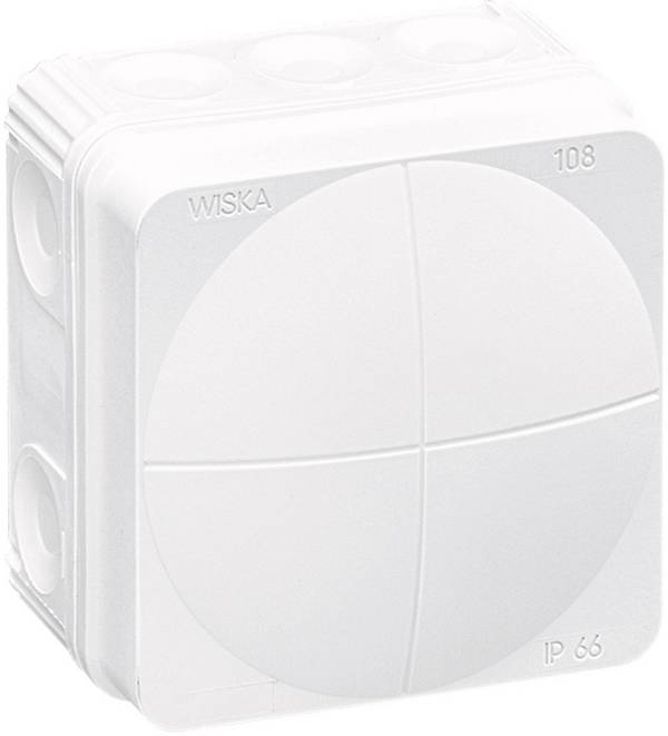Wiska Combi 108/leer/W Aftakkast (l x b x h) 76 x 76 x 51 mm Wit IP66 1 stuk(s)