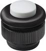Grothe 61031 Belknop 1-voudig Zwart, Wit 12 V/1,5 A