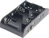 Goobay 12464 Batterijhouder Aantal cellen: 4 C (baby) Drukknopaansluiting (l x b x h) 111 x 54 x 25 mm