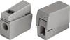 WAGO 224-101 EUCHTENKLEMME Lampklem Flexibel: 0.5-2.5 mm² Massief: 0.5-2.5 mm² Aantal polen: 2 1 stuk(s) Grijs