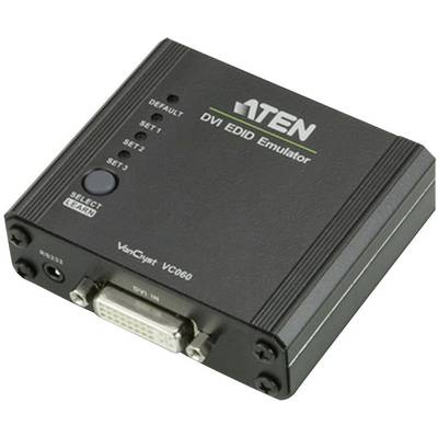 ATEN VC060 DVI Adapter [1x DVI-bus 24+5-polig - 1x DVI-bus 24+5-polig] Zwart  