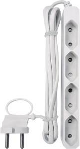 Conrad GAO 0257 Stekkerdoos 4-voudig Wit Eurostekker 1 stuk(s) aanbieding