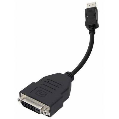 club3D CAC-1000 DisplayPort / DVI Adapter [1x DisplayPort stekker - 1x DVI-bus 24+1-polig] Zwart  0.11 m