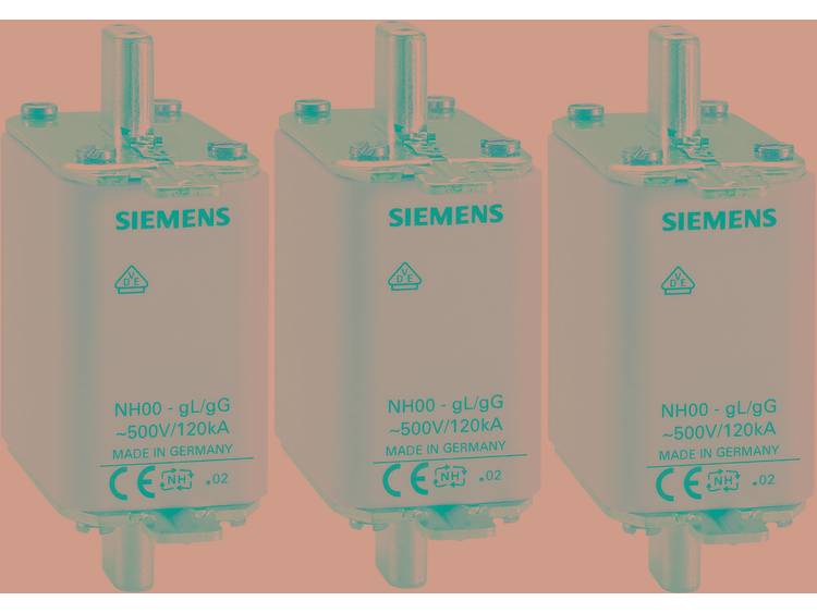 NH zekering Afmeting zekering = 000 16 A 500 V-AC, 250 V-AC Siemens 3NA3805