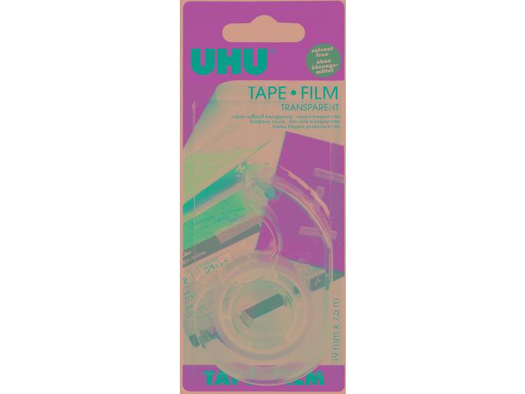 UHU tape transparant (l x b) 7.5 m x 19 mm UHU Inhoud: 1 rollen