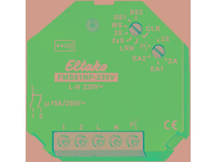 Eltako FMS61NP-230 V Draadloze schakelontvanger multifunctionele impulsschakelaar 30200330 Frequenti