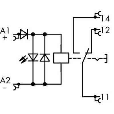 WAGO 789-1341 Industrieel relais Nominale spanning: 24 V/DC Schakelstroom (max.): 16 A 1x wisselcontact  1 stuk(s)