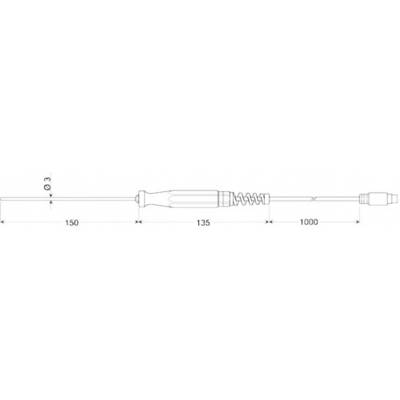 Greisinger GTF 601 Dompelsensor Kalibratie (DAkkS) -50 tot 600 °C  Sensortype Pt100