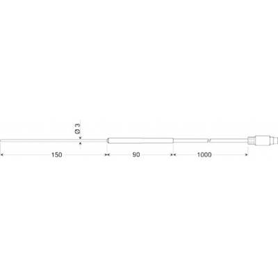 Greisinger GTF 35 Dompelsensor Kalibratie (DAkkS) -50 tot 400 °C  Sensortype Pt100
