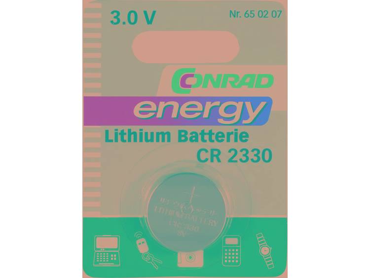 Conrad energy Knoopcel CR 2330 Lithium 260 mAh 3 V 1 stuks