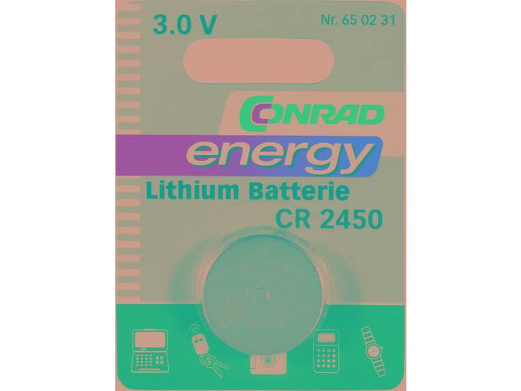 Conrad energy Knoopcel CR 2450 Lithium 600 mAh 3 V 1 stuks