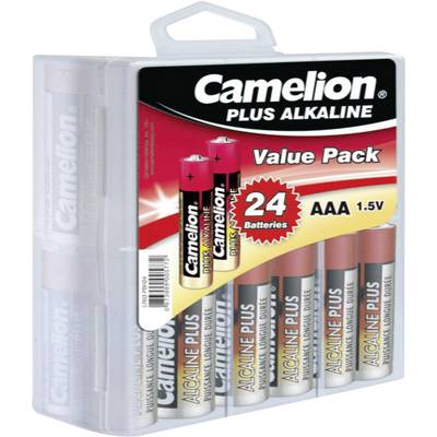 Camelion Plus LR03 AAA batterij (potlood) Alkaline 1250 mAh 1.5 V 24 stuk(s)