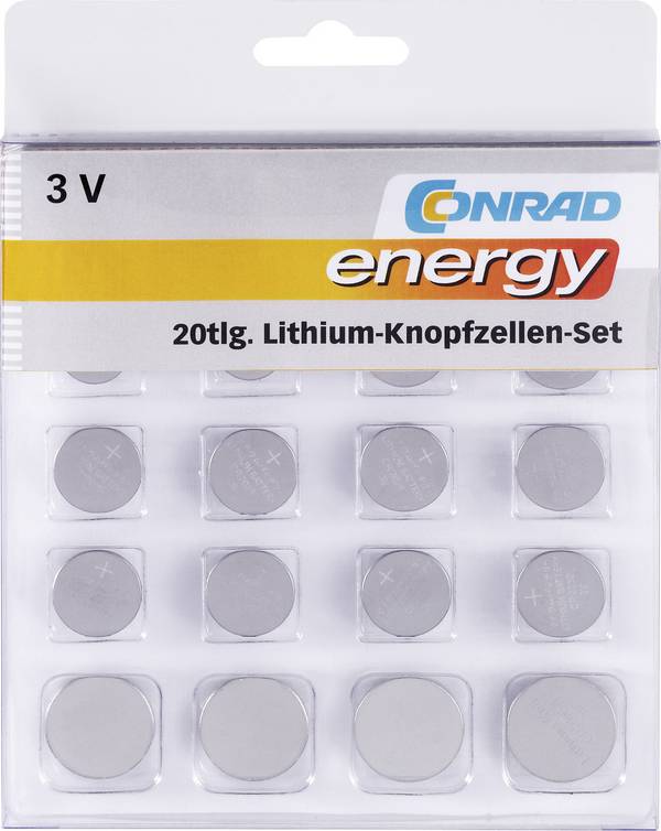 Conrad energy Knoopcelset 20 stuk(s)