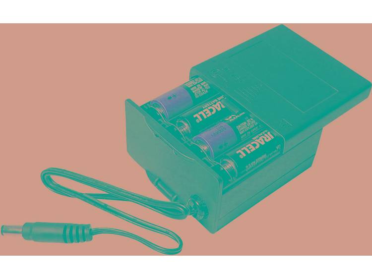 MPD Batterij-behuizing voor 8 penlite-batterijen met jackplug Gesloten met jackplug voor 8 penlite-b